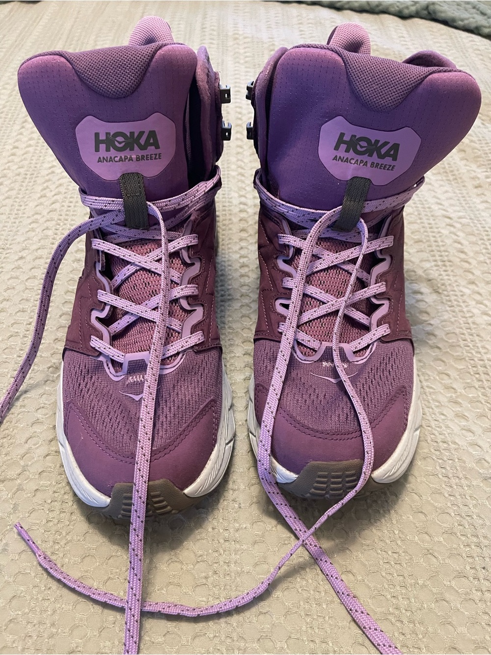 Hoka Anacapa Breeze Trail Mid  Boots in Purple size 10.5 women’s.